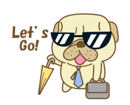 Pug Jiro Animated! sticker #13062560