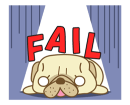 Pug Jiro Animated! sticker #13062564