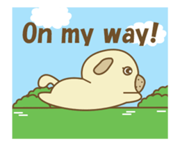 Pug Jiro Animated! sticker #13062565
