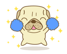 Pug Jiro Animated! sticker #13062568