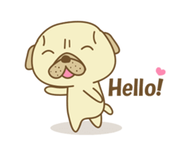 Pug Jiro Animated! sticker #13062570