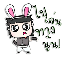 Mr. Haruki. Love rabbit sticker #13062767
