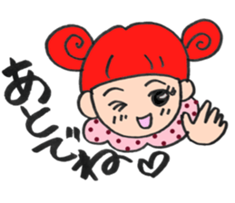 hair pink girl sticker 2 sticker #13063172