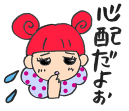 hair pink girl sticker 2 sticker #13063175