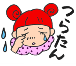 hair pink girl sticker 2 sticker #13063176