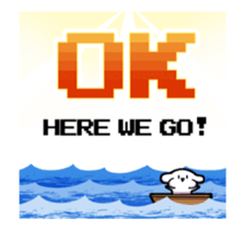 Pikopiko move! Retro game style sticker #13063383