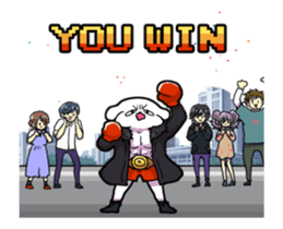 Pikopiko move! Retro game style sticker #13063388