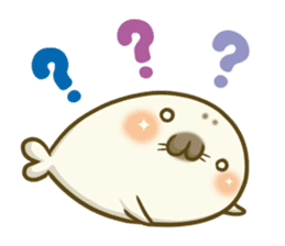 Cute Baby Harbor seal 3!! sticker #13064248