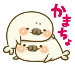 Cute Baby Harbor seal 3!! sticker #13064253