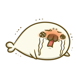 Cute Baby Harbor seal 3!! sticker #13064255