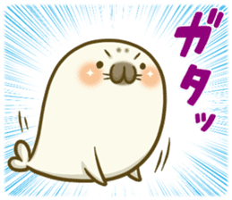 Cute Baby Harbor seal 3!! sticker #13064259