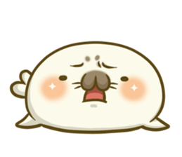 Cute Baby Harbor seal 3!! sticker #13064262