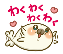Cute Baby Harbor seal 3!! sticker #13064268