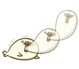 Cute Baby Harbor seal 3!! sticker #13064271