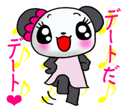 The panda which is active in love! sticker #13064467