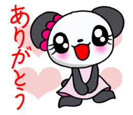 The panda which is active in love! sticker #13064478