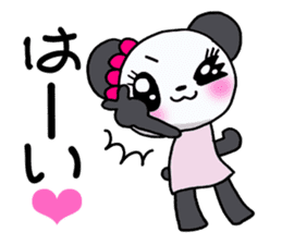 The panda which is active in love! sticker #13064484
