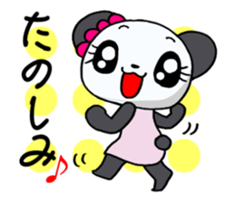 The panda which is active in love! sticker #13064485