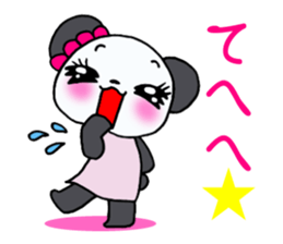 The panda which is active in love! sticker #13064487