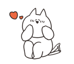 Cat with love sticker #13064609