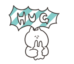 Cat with love sticker #13064619