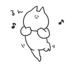 Cat with love sticker #13064620