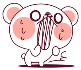 Fluffy Bear To your heart! 40set sticker #13064730