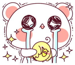 Fluffy Bear To your heart! 40set sticker #13064732