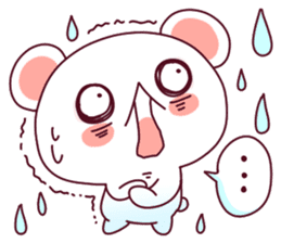 Fluffy Bear To your heart! 40set sticker #13064741