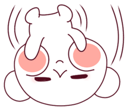 Fluffy Bear To your heart! 40set sticker #13064743