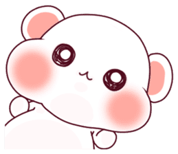 Fluffy Bear To your heart! 40set sticker #13064744