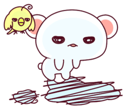 Fluffy Bear To your heart! 40set sticker #13064747