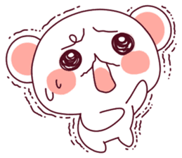 Fluffy Bear To your heart! 40set sticker #13064748