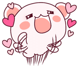 Fluffy Bear To your heart! 40set sticker #13064752