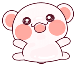 Fluffy Bear To your heart! 40set sticker #13064753