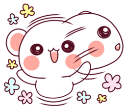 Fluffy Bear To your heart! 40set sticker #13064754