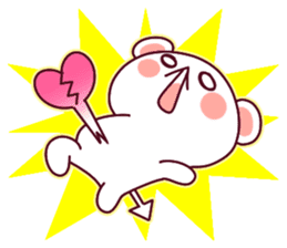 Fluffy Bear To your heart! 40set sticker #13064760