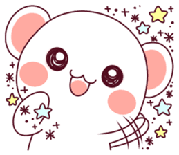 Fluffy Bear To your heart! 40set sticker #13064765