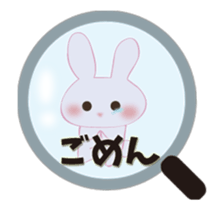 Attention love rabbit sticker #13065573