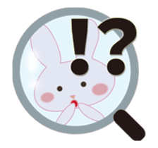 Attention love rabbit sticker #13065581