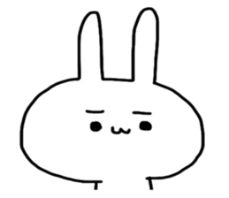 Loose and cute rabbit sticker sticker #13065590