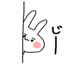 Loose and cute rabbit sticker sticker #13065591