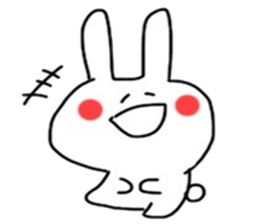 Loose and cute rabbit sticker sticker #13065596
