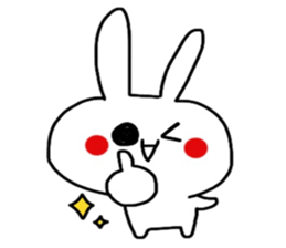 Loose and cute rabbit sticker sticker #13065601
