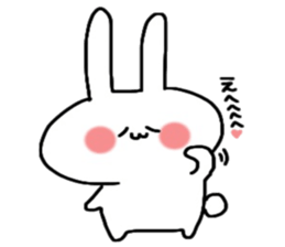 Loose and cute rabbit sticker sticker #13065603