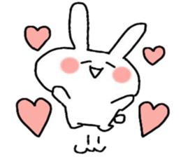 Loose and cute rabbit sticker sticker #13065604
