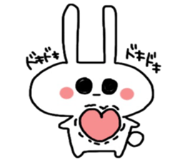 Loose and cute rabbit sticker sticker #13065606