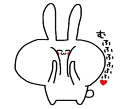 Loose and cute rabbit sticker sticker #13065608