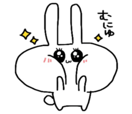Loose and cute rabbit sticker sticker #13065609