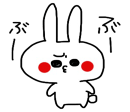 Loose and cute rabbit sticker sticker #13065614